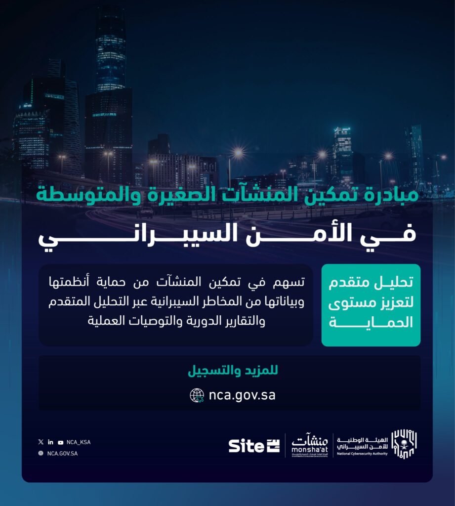 مبادرة لتمكين المنشآت الصغيرة والمتوسطة في الأمن السيبراني.. فحص وإدارة الثغرات لمدة عام